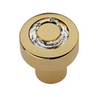 Crystal White Swarovski Cabinet Knob - 