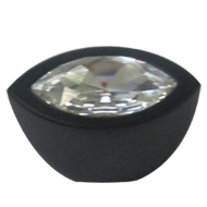 ELIPSE White Swarovski Cabinet Knob - 2