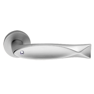 FISH CRYSTAL Lever Handle in Satin Chro