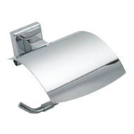 Paper Holder with Lid - Chrome Plated