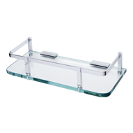Front Glass Shelf - 16X5 Inch - Chrome