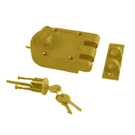 Rim Lock - Single Cylinder - Polished B