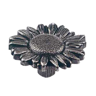 Flower Cabinet Knob - 47mm -  Antique S