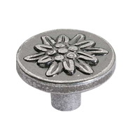 Cabinet Knob - 22mm -  Antique Silver F