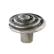 Cabinet Knob - Antique tin effect Finis