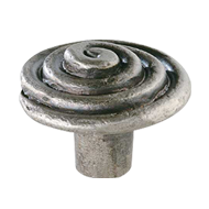 Cabinet Knob - Antique tin effect Finis