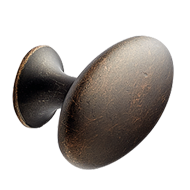 OVAL SIMPLE Cabinet Knob - 60mm - Antiq