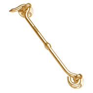 Window Stay - 150mm - Antique Brass Fin