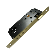 Lock Body  - 85x60mm - Brush Brass Fini