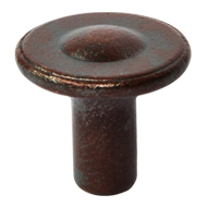 Cabinet Knob - 30mm - Rust Finish