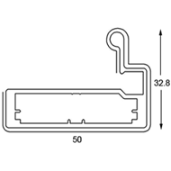 Glass Frame / Shutter Profiles - Handle