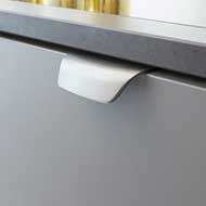 WOW Cabinet Handle - 96mm - Inox Look F