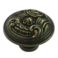 Cabinet Knob (Small) - Antique Brass Fi