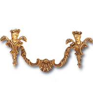 Cabinet Handle & Pull with rose - 102x2