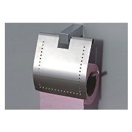 Petal Paper Holder With Lid - Chrome Pl