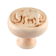 Impala Elephant Cabinet Knob in Ivory F