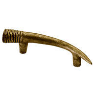 Impala Tusk Cabinet Handle in Right Ant
