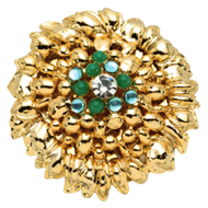 Swarovski Jewel Cabinet Knob - Gold Lux