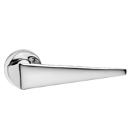 KOMFORT Mortise Handle on Rose - Chrome