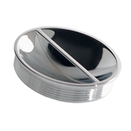 BELT - Cabinet Flush Knob - Bright Chro