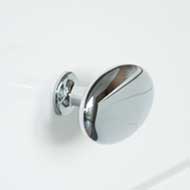 Cabinet Knob - 64mm - Bright Chrome Fin