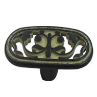 Cabinet Knob - Rustic Ivory Finish