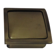 Flush Cabinet Knob - Antique Finish - 3