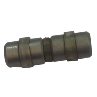 Barrel Button Double - Silver Finish