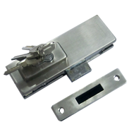 Patch Fitting Lock for Glass Door - SS