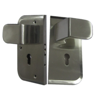 Glass Lock - Double - Stainless Steel F