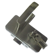 Glass Door Lock Single - SS Finish