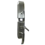 MP4-D1 Glass Door Lock - Double - Stain