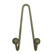 Hook - Satin Nickel Brass Finish