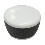 Cabinet Knob - 40mm - White/Brown Colou