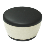 Cabinet Knob - 40mm - Black/Cream Colou