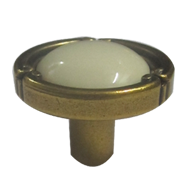Cabinet Ceramic Knob - Valenza Gold Fin
