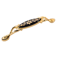 Cabinet Ceramic handle - 96mm - Gold Lu