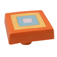 Multicolour Square Cabinet Knob