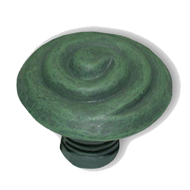 Cabinet Knob - 39mm - Antique Green