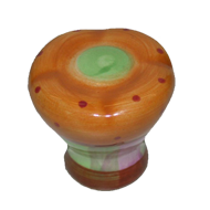 Cabinet Knob - 35mm - Orange/Green Poin