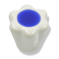 Cabinet Knob - 28mm - White/Blue Colour