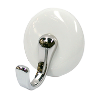 Ceramic  Hook - Bright Chrome Finish