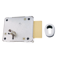 Cupboard Lock (Left) - Nickel Plated Fi