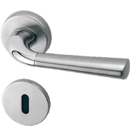 S-91 Lever Handle on Rose in Matt Bronz