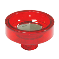 Cabinet Knob - 45mm - Red/Bright Chrome