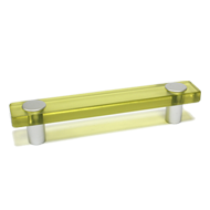 Cabinet Handle - 126mm - Olive Green/Wh