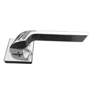 Zinc Door Lever Handle on rose - SS Fin