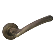 DOGE Lever Handle on Rose - Antique Fin