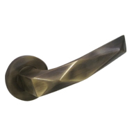 ART DECO Lever Handle on Rose - Antique