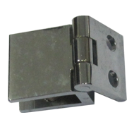 Wall to Glass Hinges - Chrome Finish
